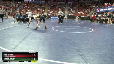 1A-113 lbs Cons. Round 5 - Nic Brase, Nashua-Plainfield vs Gage Samo, WACO, Wayland