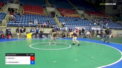 120 lbs Consi Of 8 #1 - Corey Gamet, Michigan vs Rhett Golowenski, Oklahoma