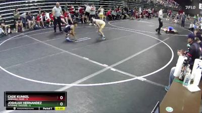 90 lbs Round 3 (6 Team) - Cade Kunkel, Nebraska Maize vs Joshuah Hernandez, Wyoming Twisters