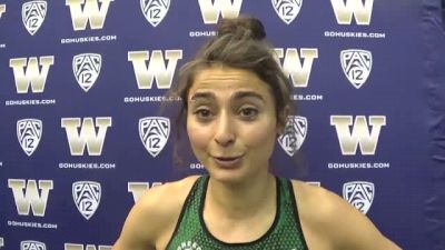 Alexi Pappas after first mile since Dartmouth days