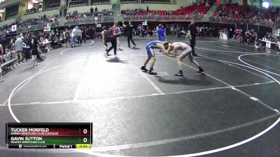 110 lbs Cons. Round 1 - Gavin Sutton, Wahoo Wrestling Club vs Tucker Morfeld, Hawks Wrestling Club (Lincoln)