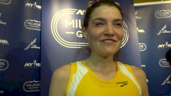 Kate Avery runs a great 3k at Millrose