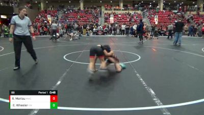 88 lbs Quarterfinal - Easton Wheeler, Victory Wrestling vs Reed Merlau, Maize Wrestling Club