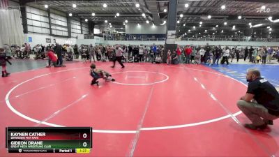 53 lbs Round 1 - Gideon Drane, Great Neck Wrestling Club vs Kaynen Cather, Dinwiddie Mat Rats