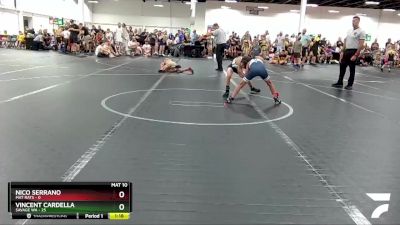 68 lbs Round 2 (8 Team) - Vincent Cardella, Savage WA vs Nico Serrano, Mat Rats