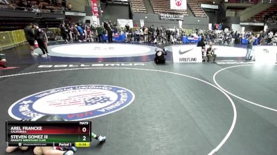 187 lbs Semifinal - Arel Francke, California vs Steven Gomez Iii, Granite Wrestling Club