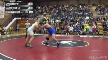 285lbs Match GAYLEN EDMO (Boise St) vs. LELAND PFEIFER (Wyoming)