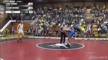 197lbs Match CODY DIXON (Boise St) vs. SHANE WOODS (Wyoming)