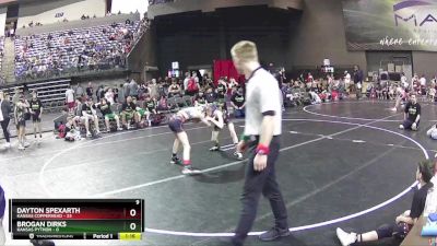 80 lbs Round 2 (6 Team) - Dayton Spexarth, Kansas Copperhead vs Brogan Dirks, Kansas Python