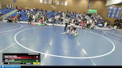 116 lbs Quarterfinal - Jex Lujan, Charger Wrestling Club vs Easton Keel, Uintah Jr High Wrestling