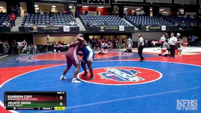 4A-285 lbs Cons. Round 3 - Veunte Gross, Burke County vs Kameron Cody, Benedictine Military School