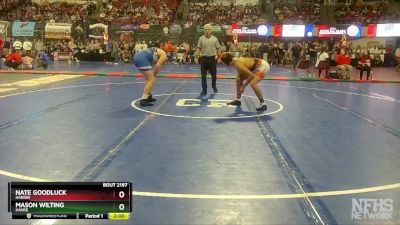 A - 205 lbs Quarterfinal - Mason Wilting, Havre vs Nate Goodluck, Hardin