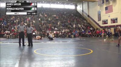 145lbs Semi-finals James Saylor (Easton) vs. Ronald Nguyen (Dieruff)