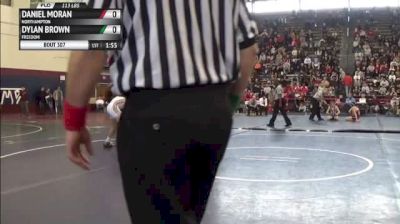 113lbs Semi-finals Daniel Moran (Northampton) vs. Dylan Brown (Freedom)