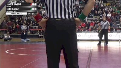 145lbs Finals James Saylor (Easton) vs. Cole Karam (Bethlehem Cath)