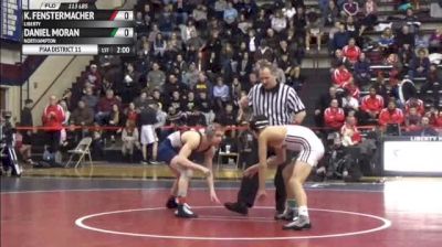 113lbs Finals KJ Fenstermacher (Liberty) vs. Daniel Moran (Northampton)