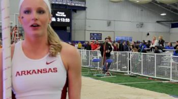 Victory, meet record, and a PR for Arkansas pole vaulter Sandi Morris