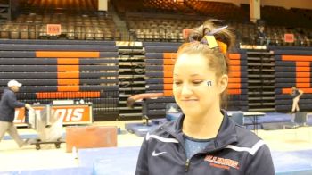 Illini Kelsi Eberly on Her Senior Night