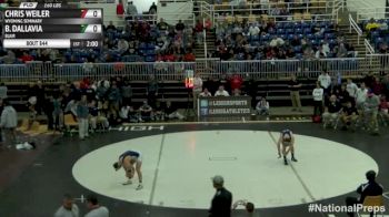 160lbs Finals Chris Weiler (Wyoming Seminary) vs. Brandon Dallavia (Blair)