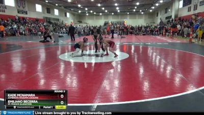 75 lbs Round 3 - Kade McNamara, Zumbrota-Mazeppa Cougars vs Emiliano Becerra, St. Francis Gladiators