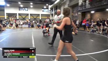 112 lbs Round 2 (6 Team) - Victoria Vasquez, SOTM Pink vs Nadia Pond, Lady Luck