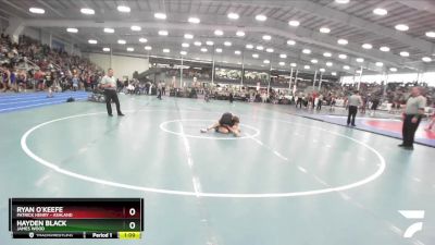 4-106 lbs Quarterfinal - Hayden Black, James Wood vs Ryan O`keefe, Patrick Henry - Ashland