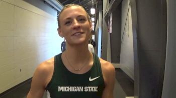 Leah O'Connor emotional after Big Ten mile title