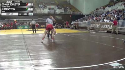 174lbs Quarter-finals Conan Schuster (Sacred Heart) vs. Jadaen Bernstein (Navy)