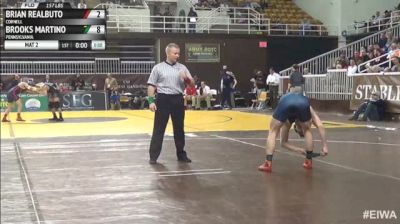 157lbs Quarter-finals Brian Realbuto (Cornell) vs. Brooks Martino (Pennsylvania)