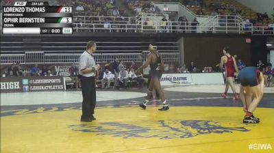 184lbs Quarter-finals Lorenzo Thomas (Pennsylvania) vs. Ophir Bernstein (Brown)