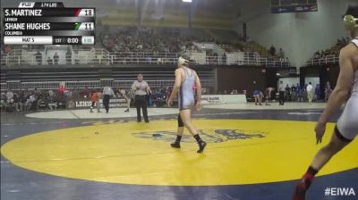 174lbs Quarter-finals Santiago Martinez (Lehigh) vs. Shane Hughes (Columbia)
