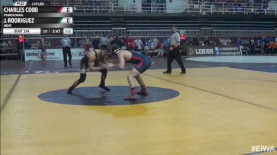 149lbs Quarter-finals CJ Cobb (Penn) vs. Javier Rodriguez (Army)