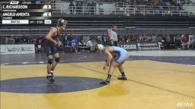 133lbs Quarter-finals Caleb Richardson (Penn) vs. Angelo Amenta (Columbia)