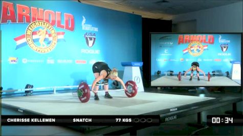 Cherisse Kellemen Snatch 77 kgs