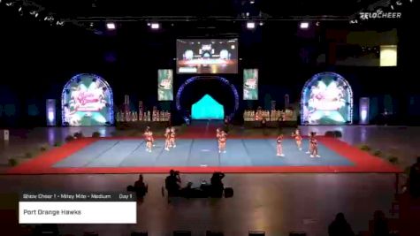 Port Orange Hawks [2020 Show Cheer 1 - Mitey Mite - Medium Day 1] 2020 Pop Warner National Cheer & Dance Championship