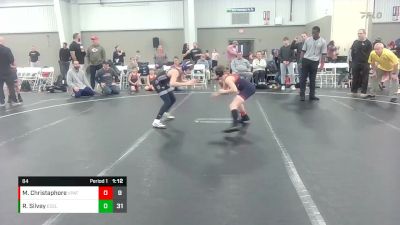 84 lbs Round 6 (8 Team) - Mike Christaphore, Virginia Patriots vs Ryan Silvey, East Coast Elite