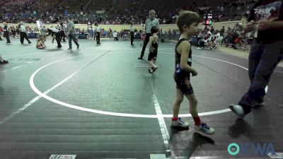 43 lbs Consi Of 8 #1 - Hunter Beach, Woodland Wrestling Club vs Sawyer Ramirez, Tecumseh Takedown Club