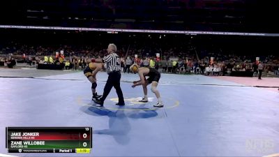 D2-157 lbs Semifinal - Jake Jonker, Kenowa Hills HS vs Zane Willobee, Gaylord HS