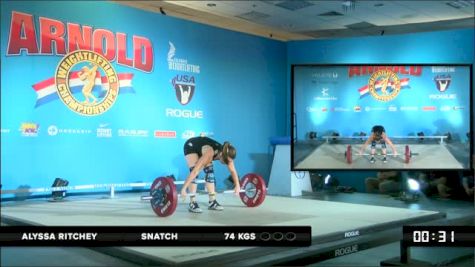 Alyssa Ritchey Snatch 3 74 kgs