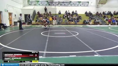 133 lbs Champ. Round 1 - Danny Gonzalez, Cuesta College vs Anthony Pererya, Cerritos College