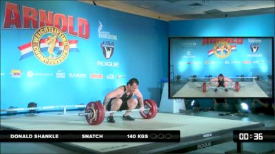 Donny Shankle Snatch 140 kgs