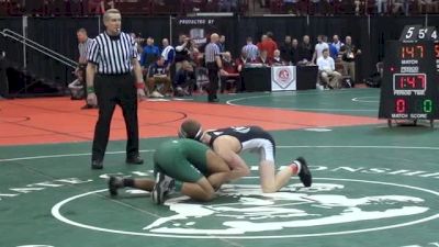 132lbs Round 1 Rocky Jordan (SPG) vs. Garrett Carter (Akron St V St M)