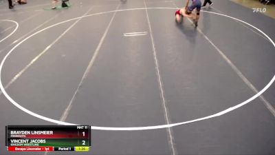 150 lbs Cons. Round 4 - Vincent Jacobs, Kingdom Wrestling vs Brayden Linsmeier, Minnesota