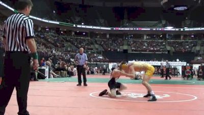 132lbs Quarter-finals Tyler Copeland (Wapakoneta) vs. Cameron Kelly (Bellbrook)