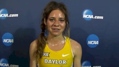 Rachel Johnson after 5k runner-up at NCAAs