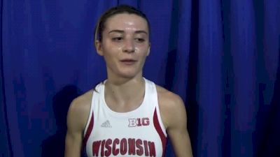 Sarah Disanza after third in the NCAA 5k