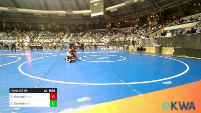 105 lbs Consi Of 8 #2 - Travis Maxwell, Blackwell Wrestling Club vs Zane Colston, Salina Wrestling Club