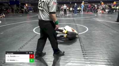 70 lbs Round Of 32 - Luca Sundo, Avonworth vs Elijah Weeks, Bellwood Antis