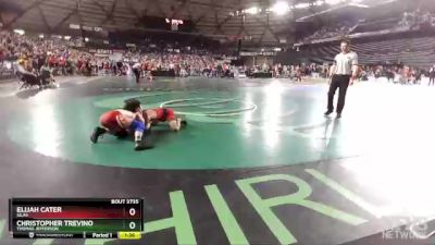 3A 126 lbs Semifinal - Christopher Trevino, Thomas Jefferson vs Elijah Cater, Silas