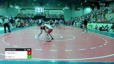 120 lbs Quarterfinal - Tristan Hembree, Social Circle USA Takedown vs Kayleigh Cook, Georgia